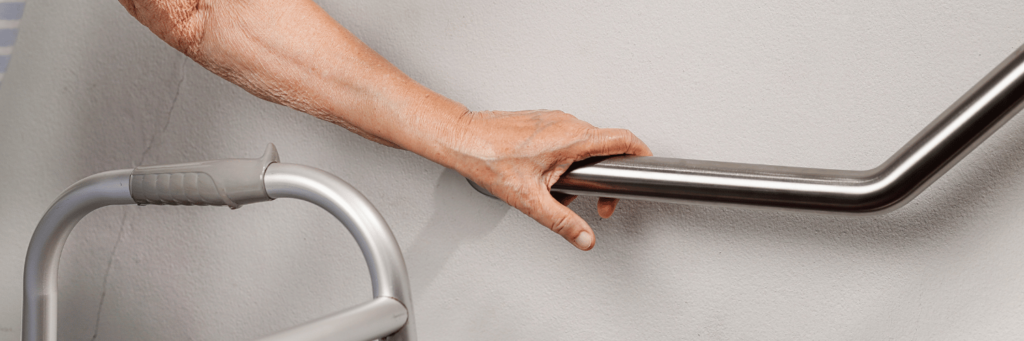 bathroom grab bars -senior proofing the home