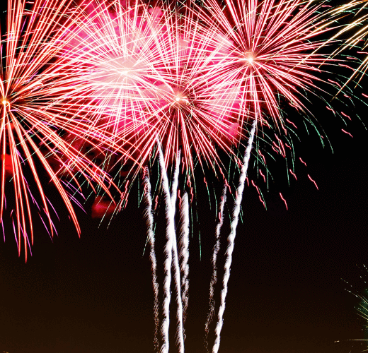 seniors and fireworks